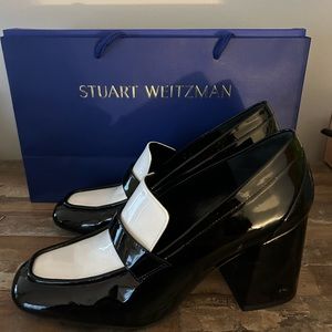 Stuart Weitzman Loafer Black/white